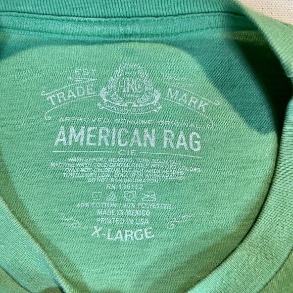 American Rag CIE Kelly Green Irish T-Shirt Unisex L 60%Cotton/ 40% Polyester - Picture 4 of 8